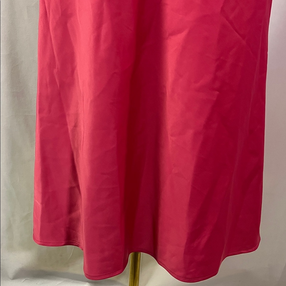 Rachel Zoe Pink Satin Midi Skirt - Picture 9 of 15